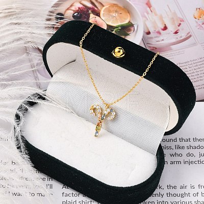 925 Sterling Silver Colorful Cubic Zirconia Constellation Pendant Cable Chain Necklaces for Women STER-R009-01G-01-1