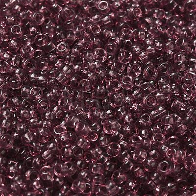 Transparent Colours Picasso Glass Round Seed Beads SEED-B001-06A-01-1