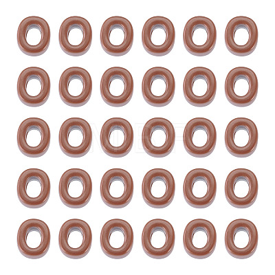 Opaque Acrylic European Beads OACR-TAC0019-006O-1