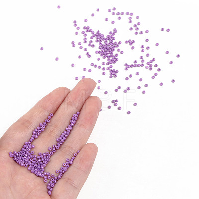 11/0 Grade A Baking Paint Glass Seed Beads X-SEED-N001-A-1052-1