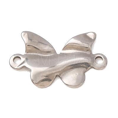 304 Stainless Steel Textured Links Connector Charms STAS-K302-02D-P-1