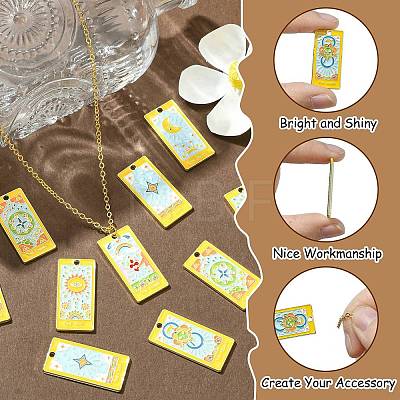 30Pcs 6 Styles Alloy Enamel Pendants ENAM-CJ0005-73-1