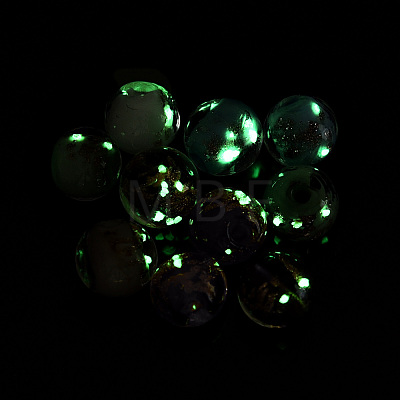 Luminous Handmade Gold Sand Lampwork Beads LAMP-N024-05A-02-1
