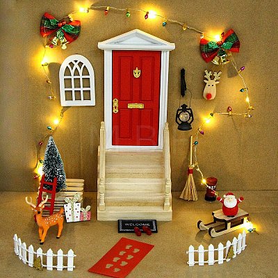 Wooden Doll House Ornament Sets MIMO-PW0003-136-1