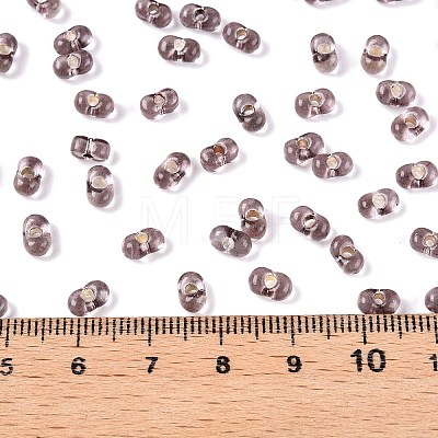 Baking Paint Transparent Glass Seed Beads SEED-N006-05M-1