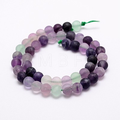 Natural Fluorite Bead Strands X-G-A163-06-6mm-1