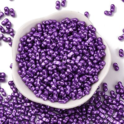 Baking Paint Glass Seed Beads SEED-L011-12A-04-1