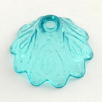 Transparent Acrylic Flower Bead Caps TACR-Q004-M01-1