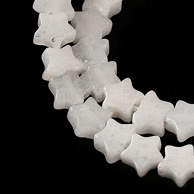 Natural White Jade Beads Strands G-G085-B28-02-1