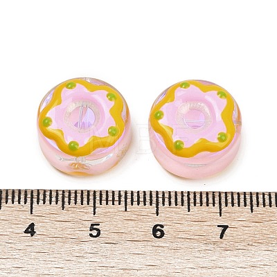 UV Plating Handmade Lampwork Beads LAMP-R004-03F-1