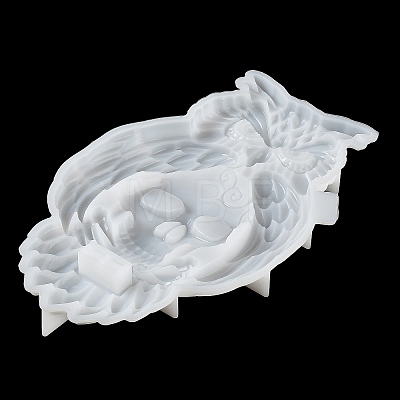 Halloween Owl Skull Candle Holder DIY Silicone Statue Molds SIL-F007-05-1