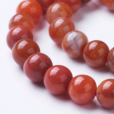 Natural Agate Beads Strands G-G754-06-8mm-1