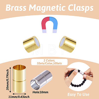 Yilisi Brass Magnetic Clasps KK-YS0001-02-1