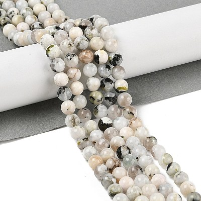 Natural Rainbow Moonstone Beads Strands G-H093-B01-6MM-1