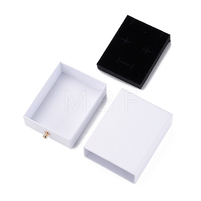 Rectangle Paper Drawer Jewelry Set Box CON-C011-02G-1