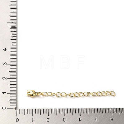 Rack Plating Brass Curb Chain Extender KK-Q807-12G-1