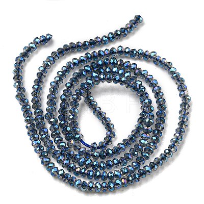 Electroplate Glass Beads Strands EGLA-F149-FR-07-1