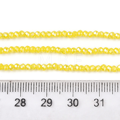 Electroplate Glass Beads Strands EGLA-A034-P1mm-B03-A-1