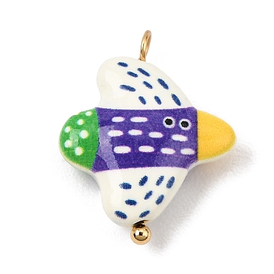 Baking Paint Alloy Pendants LS-AL-CBA0BFE-01B-1