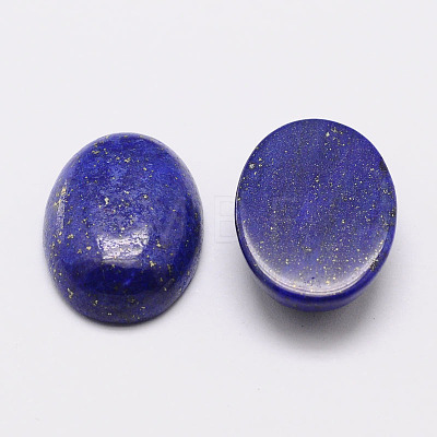 Dyed Oval Natural Lapis Lazuli Cabochons G-K020-40x30mm-02-1