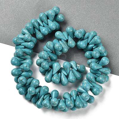 Synthetic Howlite Beads Strands TURQ-F018-07A-1
