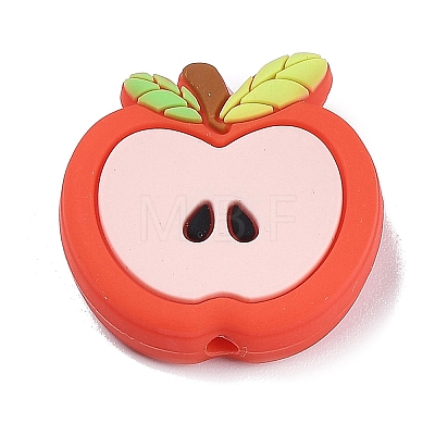 Apple Food Grade Eco-Friendly Silicone Beads SIL-B001-02A-1