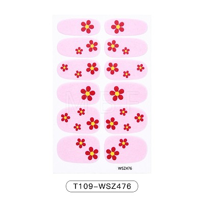 Flower Series Full Cover Nail Decal Stickers MRMJ-T109-WSZ476-1