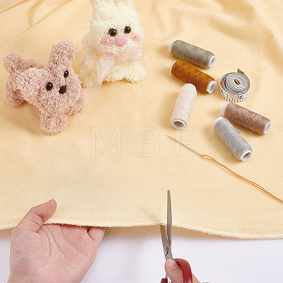 Short Plush Polyester Fabric DIY-WH0542-23A-1