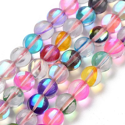 Transparent Glass Beads GLAA-B022-8mm-11-1