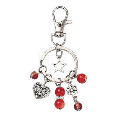 Alloy & Glass Keychains KEYC-YW00303-03-1