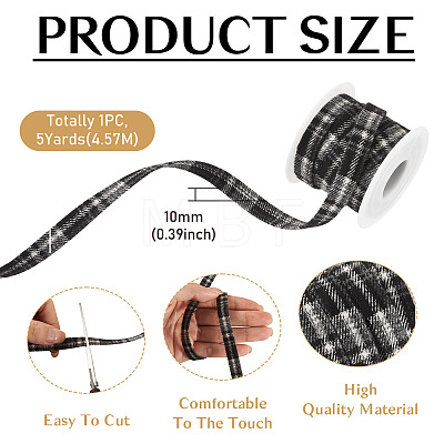 5Yards Polyester Ribbon DIY-TA0015-51D-1