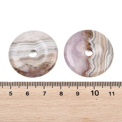 Natural Amethyst Lace Agate Pendants G-B196-01B-07-1