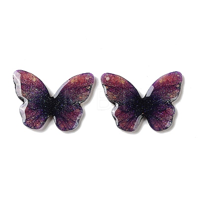 Trsnaprent Epoxy Resin Pendants RE-CBA2911-01G-1