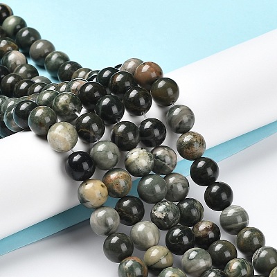 Natural Wood Lace Stone Beads Strands G-P497-02C-01-1