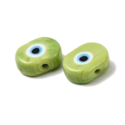 Handmade Evil Eye Lampwork Beads LAMP-G168-02-05-1
