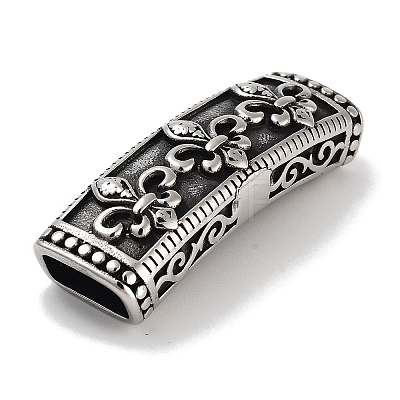 Tibetan Style 304 Stainless Steel Slide Charms/Slider Beads STAS-L274-004AS-1