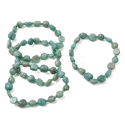 Natural Amazonite Beads Bracelets GG-CBA05D5-02B-07-1