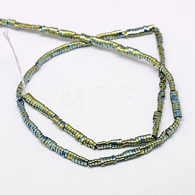 Electroplate Non-magnetic Synthetic Hematite Beads Strands G-J167-02-1