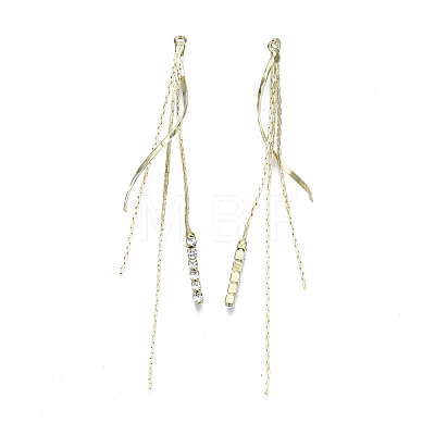 Brass Chain Tassel Big Pendants X-KK-R129-11G-1