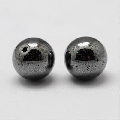 Non-magnetic Synthetic Hematite Beads G-P162-02-10mm-1