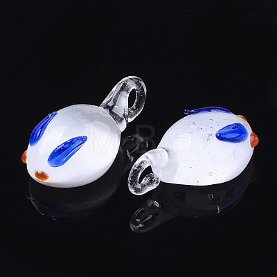 Handmade Lampwork Pendants LAMP-N021-002A-1