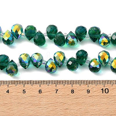 Electroplate Glass Beads Strands EGLA-D030-17-01-1