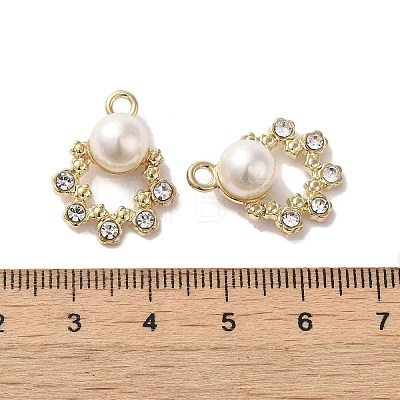 Alloy with Rhinestone Pendants FIND-B032-08G-1