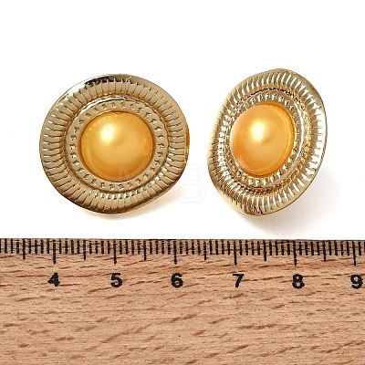 Brass Stud Earrings for Women KK-CBA9D38-02G-01-1