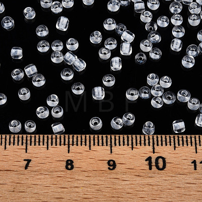 Glow in the Dark Luminous Transparent Glass Seed Beads SEED-YWC0001-01H-1