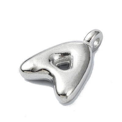 304 Stainless Steel Alphabet Pendants STAS-U033-02P-1