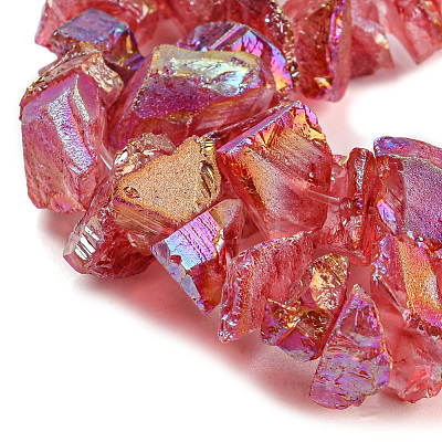 1 Strand Electroplated Natural Quartz Beads Strands G-PA0001-18B-1