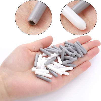  200Pcs 2 Colors Plastic End Caps KY-NB0001-39-1