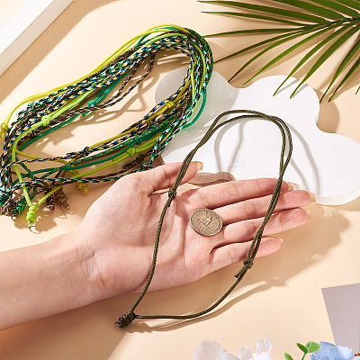 12Pcs Polyester & Spandex Cord Necklaces Making AJEW-TAC00069-1
