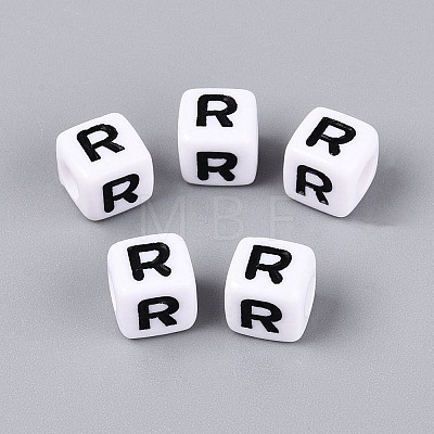 Opaque Acrylic Beads SACR-N020-04A-R-1